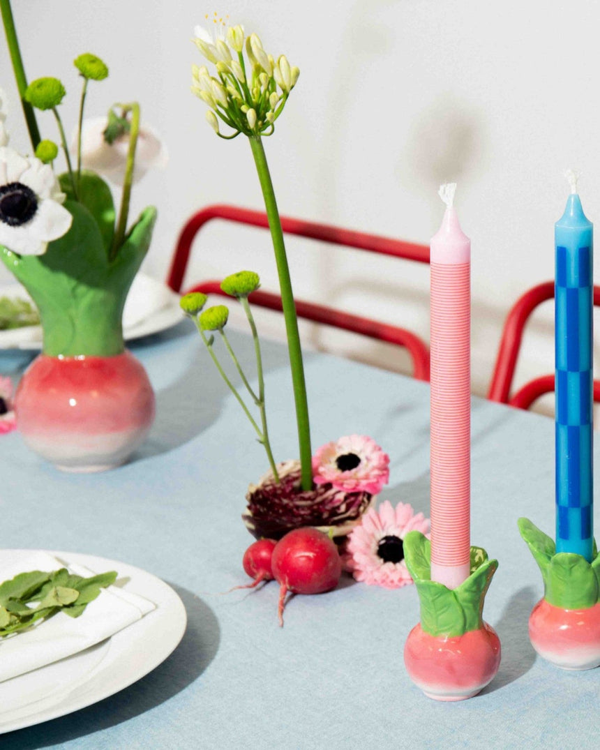 DOIY Design Radish Turp Şamdan Çok Renkli