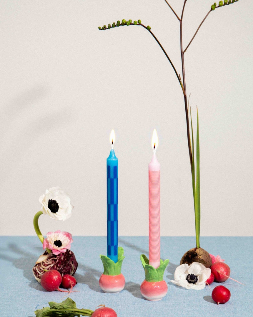 DOIY Design Radish Turp Şamdan Çok Renkli