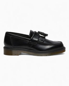 Dr. Martens Adrian Smooth Leather Tassel Erkek Loafer Black Polished - Smooth