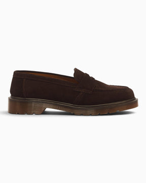 Dr. Martens Delapre Penny Repello Calf Suede Erkek Loafer Brindle Brown