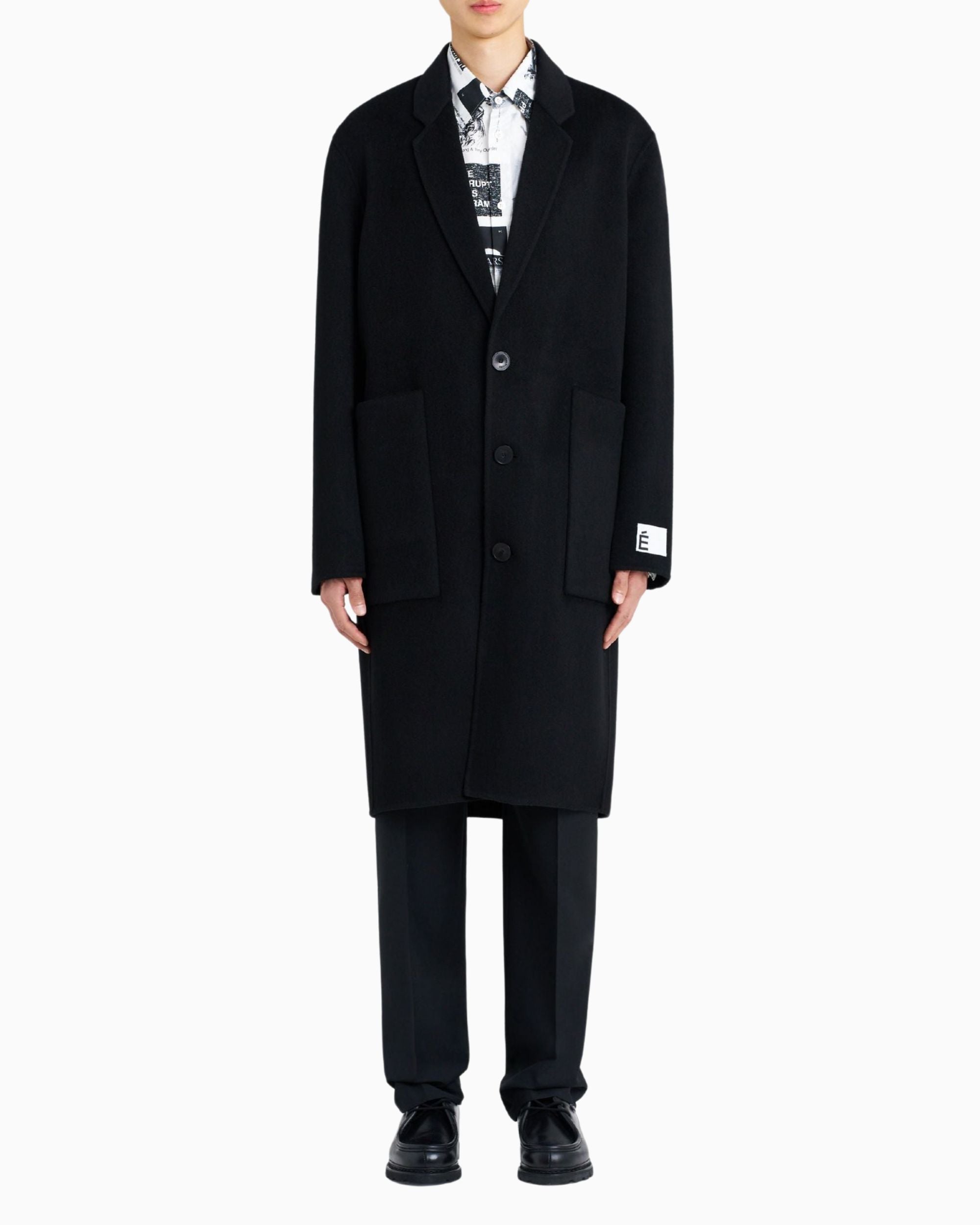 【MKT STUDIO】MASTERAS COAT DeuxiemeClasse Études Studio Classic Wool Erkek Palto - vitruta