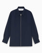 Études Studio Wool Zipped Overshirt Erkek Ceket Navy