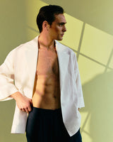 Fine People Community Ocean Erkek Keten Kimono Ceket
