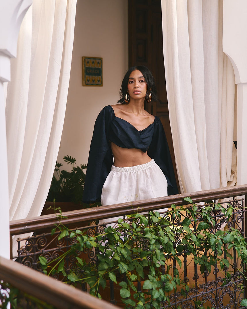 Fine People Community Sage Kadın Keten Pantolon