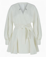 Fine People Community Sun Kadın Keten Elbise Off/White