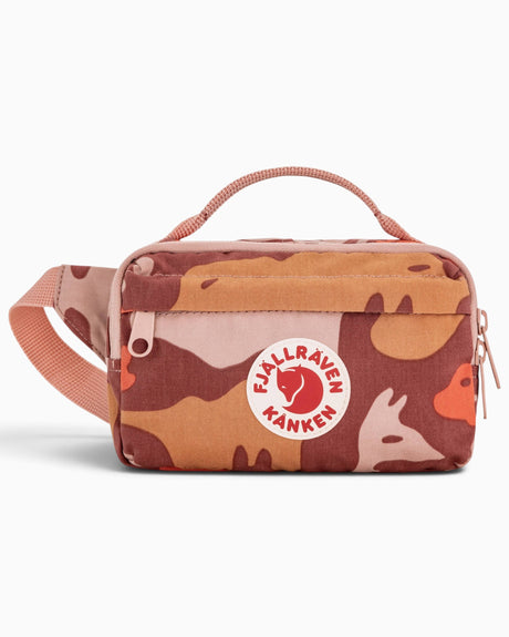 Fjällräven Kånken Graphics Hip Pack Bel Çantası Chalk Rose-Hidden Animals