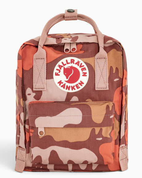 Fjällräven Kånken Graphics Mini Sırt Çantası Chalk Rose-Hidden Animals