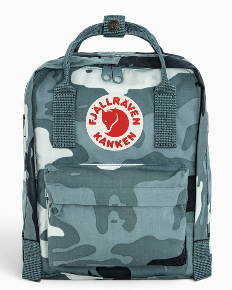 Fjällräven Kånken Graphics Mini Sırt Çantası Nimbus Blue-Hidden Animals
