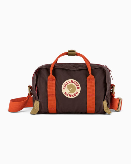 Fjällräven Kånken Koncept Crossbody Omuz Çantası Black Oak-Rowan Red