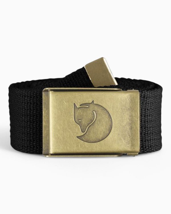 Fjällräven Canvas Brass Belt 4 cm Black