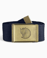 Fjällräven Canvas Brass Belt 4 cm Dark Navy
