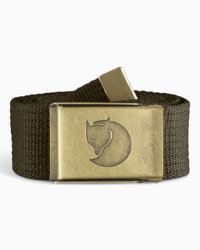 Fjällräven Canvas Brass Belt 4 cm Dark Olive