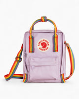 Fjällräven Kånken Rainbow Sling Pastel Lavander-Rainbow Pattern