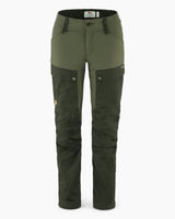 Fjällräven Keb Trousers - Kadın Deep Forest-Laurel Green