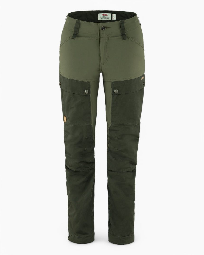 Fjällräven Keb Trousers - Kadın Deep Forest-Laurel Green