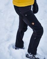 Fjällräven Keb Trousers Regular - Kadın Black