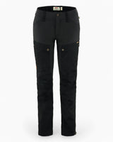 Fjällräven Keb Trousers Regular - Kadın Black