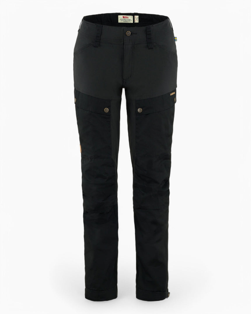 Fjällräven Keb Trousers Regular - Kadın Black