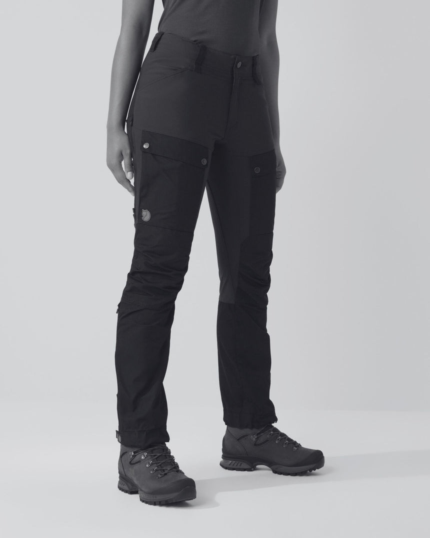 Fjällräven Keb Trousers Regular - Kadın Deep Forest - Laurel Green