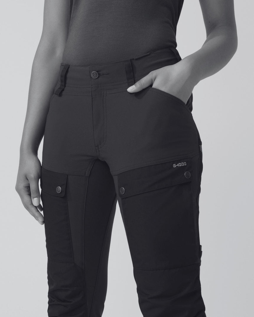 Fjällräven Keb Trousers Regular - Kadın Deep Forest - Laurel Green