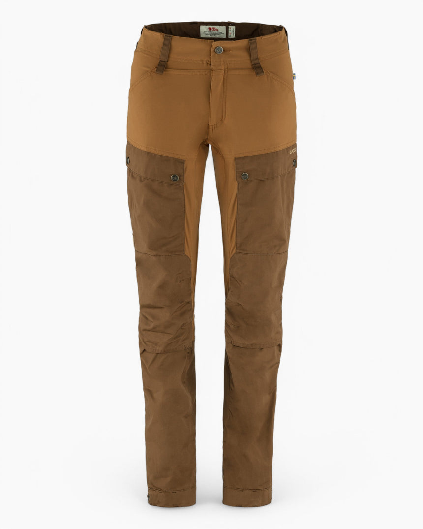 Fjällräven Keb Trousers Regular - Kadın Deep Forest - Laurel Green