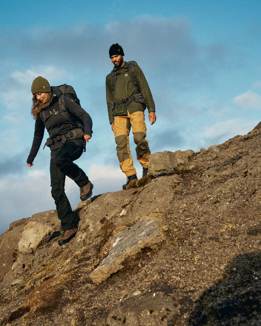 Fjällräven Keb Trousers Regular - Kadın Deep Forest - Laurel Green