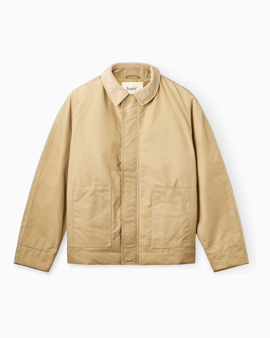 Forét Aspen Padded Oilskin Erkek Ceket Khaki