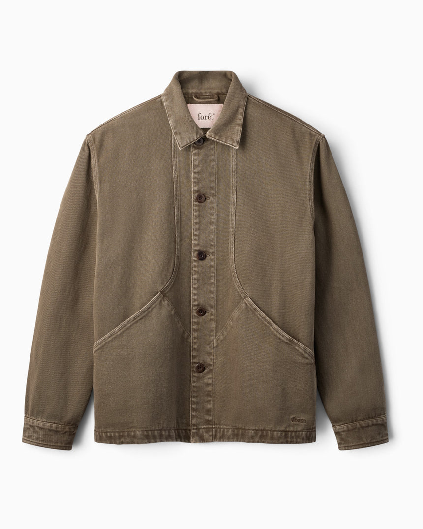 Foret Berry Denim Erkek Gömlek Ceket Brown Denim