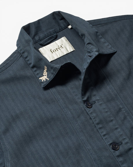 Forét Berry Herringbone Embroidery Erkek Gömlek Ceket