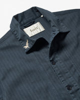 Foret Berry Herringbone Embroidery Erkek Gömlek Ceket