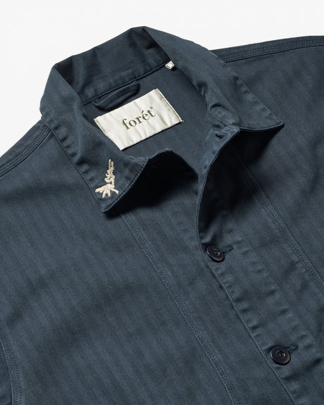 Foret Berry Herringbone Embroidery Erkek Gömlek Ceket
