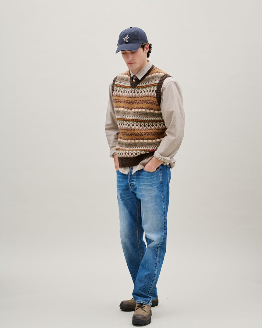 Foret Bird Washed Herringbone Cap