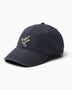 Foret Bird Washed Herringbone Cap Navy