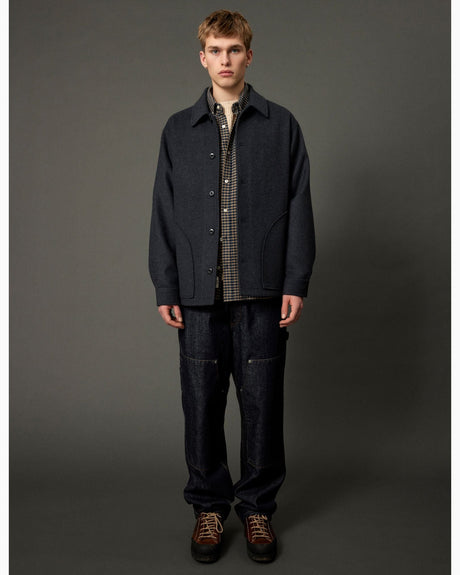 Forét Cave Wool Erkek Ceket Dark Grey Melangé