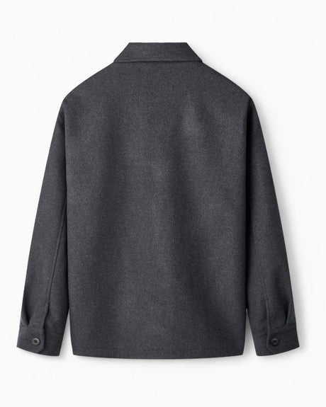 Forét Cave Wool Erkek Ceket Dark Grey Melangé