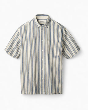 Forét Cosmos Linen Shirt Erkek Gömlek Blue Stripe