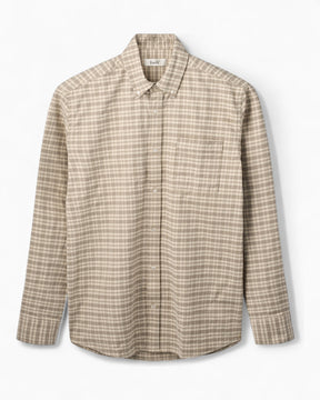 Forét Creek Heavy Flannel Check Erkek Gömlek Khaki