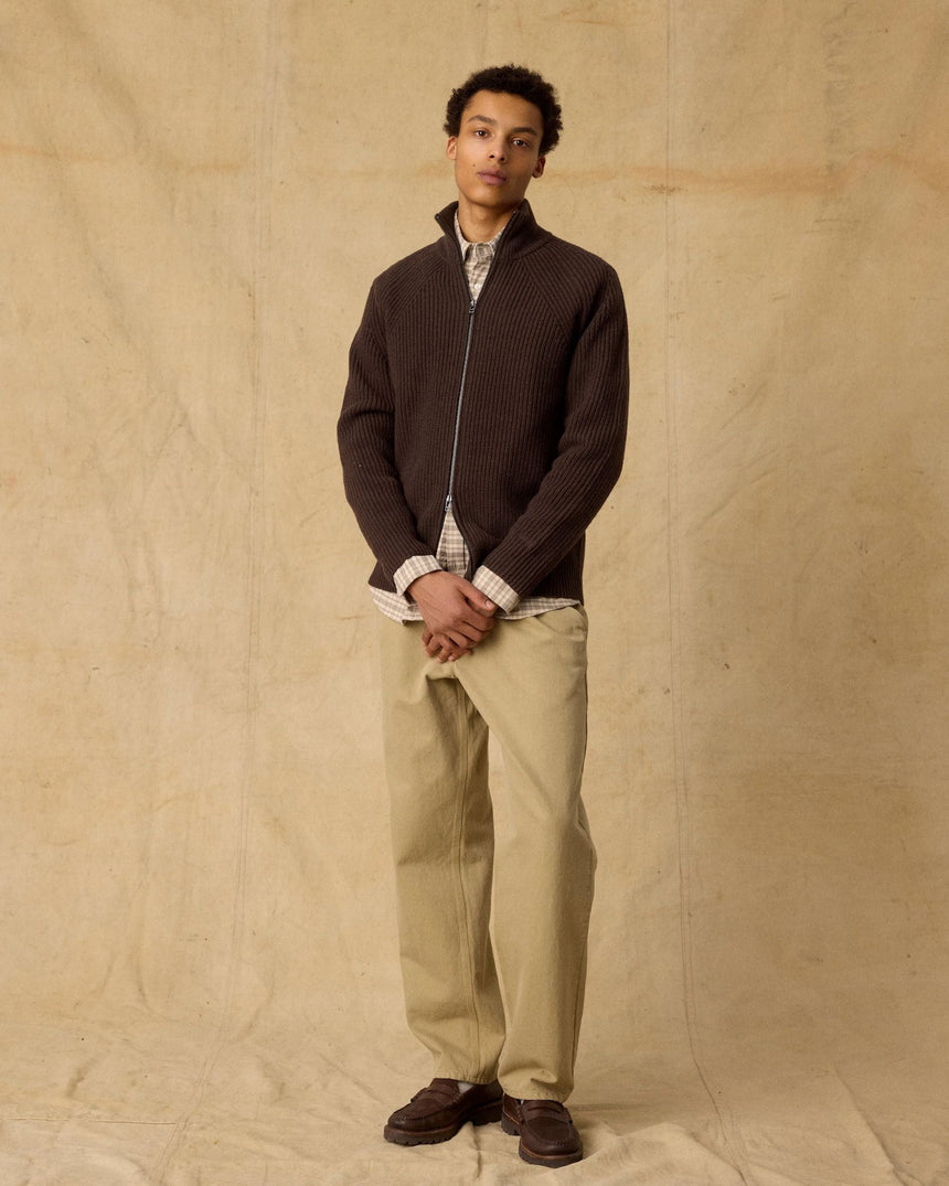 Forét Delta Wool Zip Erkek Kazak