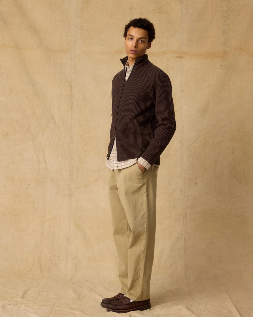 Forét Delta Wool Zip Erkek Kazak