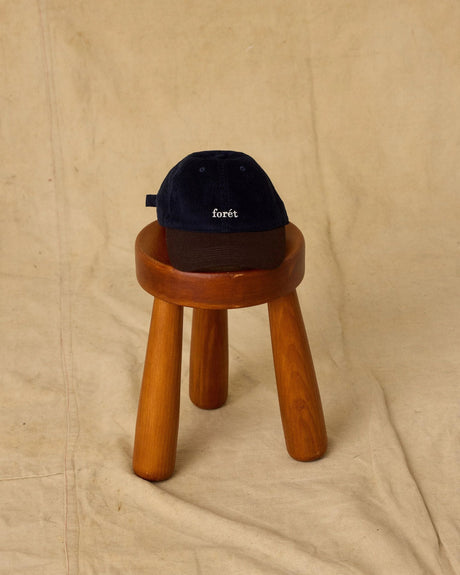 Forét Hawk Corduroy Cap Navy/Brown