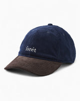 Forét Hawk Corduroy Cap Navy/Brown