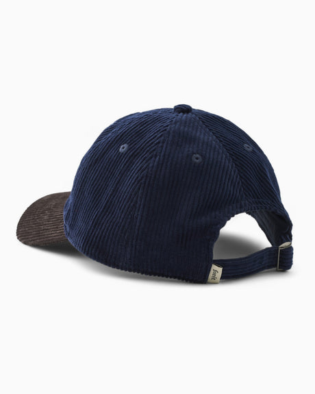Forét Hawk Corduroy Cap Navy/Brown