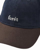 Forét Hawk Corduroy Cap Navy/Brown
