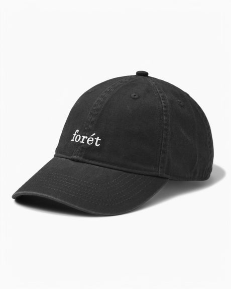 Forét Hawk Washed Cap Black