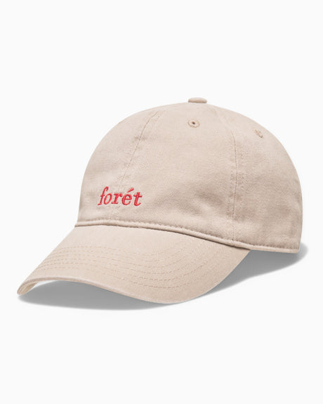 Forét Hawk Washed Cap Khaki Red