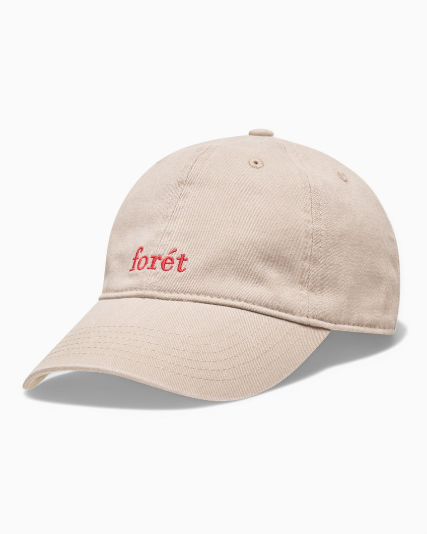 Forét Hawk Washed Cap Khaki Red