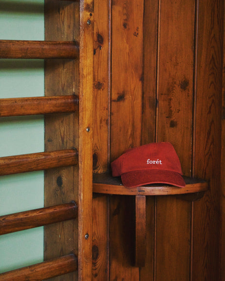 Forét Hawk Washed Cap Red