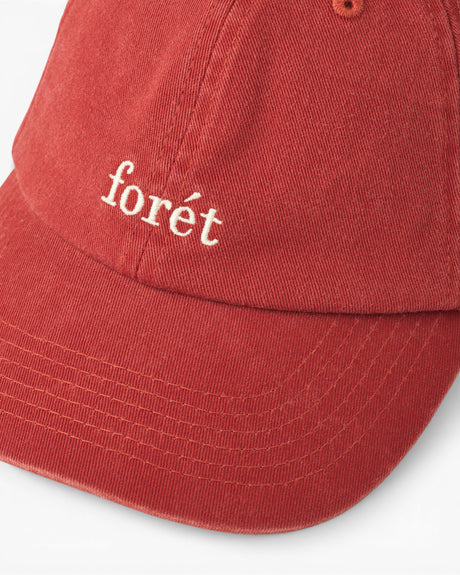 Forét Hawk Washed Cap Red