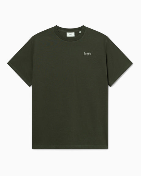 Forét Ocean T-Shirt Dark Moss/Cloud