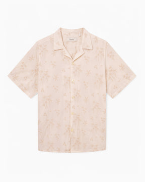 Forét Peer Flower Jacquard SS Erkek Gömlek Cloud